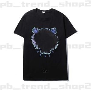 Kenzo T-shirt Hommes Femmes Chemise Été Kenzo Style T-shirts Broderie avec Lettres Lâche Tees Tendance Manches Courtes Dessus De Chemise Taille Asiatique 562