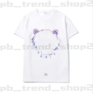 Kenzo T-shirt Hommes Femmes Chemise Été Kenzo Style T-shirts Broderie avec Lettres Lâche Tees Tendance Manches Courtes Chemises Tops Taille Asiatique 543