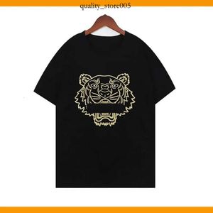 Kenzo T-shirts Designer Kenzo Tshirt Broderie Tiger Head Tees Hommes T-shirts Femmes Lettres Coton T-Shirt Lâche Hip Hop Street 162