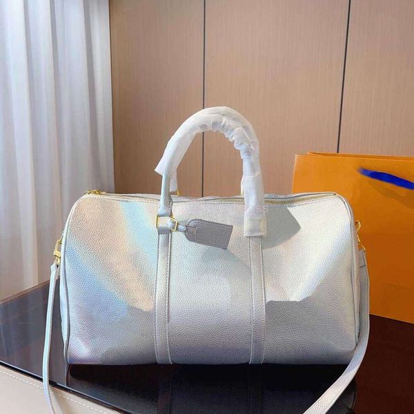 Kepall Sac à bagages 45 cm Duffle Duffle Designer Travel Bag Weekend Duffles Sacs Femme Digners Handbags Fashion Classic Silver Couleur de grande capacité