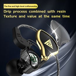 Kerokuru Écouteurs filaires originaux QKZ AK6 ARES 3,5 mm Dynamique Hifi Music Musique Sport Écouteurs In-auriculaire Coundeaux Sports