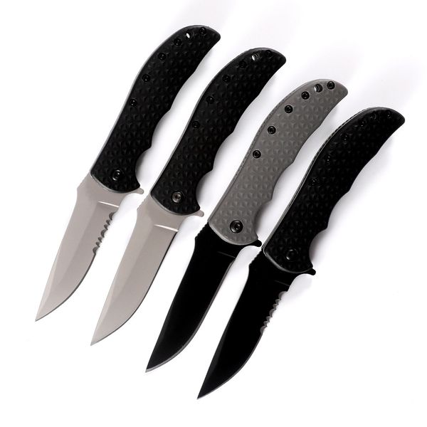 3650 Cuchillo plegable Chapado en titanio negro EDC Cuchillo de utilidad de bolsillo Pequeño paquete multifunción Abridor Cuchillos de seguridad Herramienta portátil 353