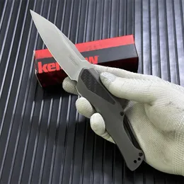 Kershaw 5500 Collateral KVT Assisted Flipper Knife 3.4 "D2 Blade Asas de aleación de aluminio con inserto de fibra de carbono Campamento al aire libre Supervivencia Navajas de bolsillo EDC 5500BLK herramientas