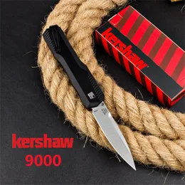 Kershaw Livewire 9000 Couteau automatique double action en aluminium noir 3.14quot SW 20CV Chasse Camping Défense militaire Couteaux pliants de poche