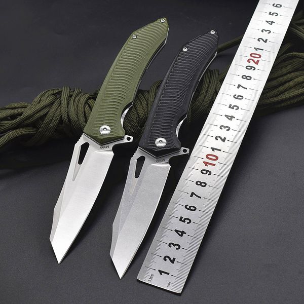 Kesiwo HL02 M390 Blade pliage couteau G10 Poigle Flipper Ball Ball Edc Pocket Utility Camping Outdoor Kitchen Survival Hunting Fold Knife