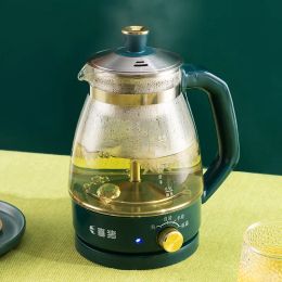 Ketles 1L Electric Kettle HEATRESSISANT THE TEA Pot d'infuseur avec filtre Spray à vapeur automatique Borosilicate Verre Théière Pot de santé