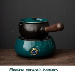 Ketels elektrische fornuis keramische theekoker set thuiskantoor kookt tepot hittebestendige glazen pot theepot kachel