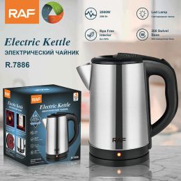 Bouilloires en acier inoxydable ménage Kettle, antidrichie, puissance automatique, largecapacité 2Liter 2000w Kettle électrique