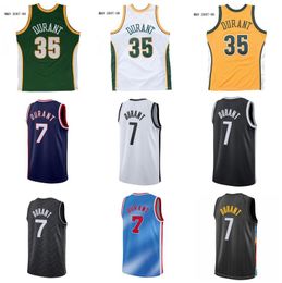 Kevin Durant Jersey 2021-22 75e stad Basketbal Jerseys Mannen Jeugd S-XXL Op voorraad