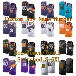 Kevin Durant Cousue les maillots de basket-ball Devin Booker 3 Beal Any Name Any Number 2023/24 Fans City Jerseys Men Youth Women S-6XL