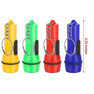 Porte-clés lampes de poche Mini lampe de poche porte-clés couleurs assorties Led pour randonnée Cam cadeaux de fête livraison directe Amzn2