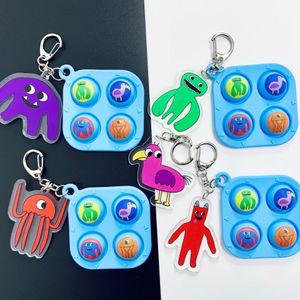Key Chain Cartoon Game Toy Decompression Keyring Halloween Masquerade Costume Party Props ZX003
