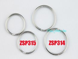 Porte-clés anneau 1625mm 1830mm anneaux fendus double boucle anneau en acier inoxydable peut mélanger bijoux à bricoler soi-même 100pcslot ZSP314 ZSP31516447566549986