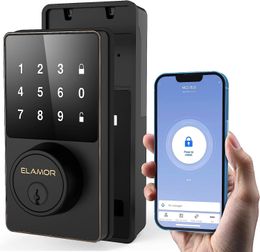 Sleutelslot Smart met Bluetooth Keyless toegangsdeur Touchscreen toetsenborden Eenvoudig te installeren App Ontgrendelen Beveiliging Waterdicht El 230830