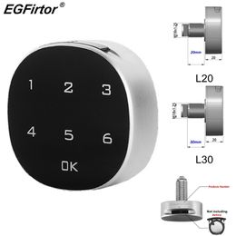 Key Lock tactile écran tactile numérique Smart Electronic Mot de passe Sécurité de porte anti-vol en bois Clavier du clavier Tiroir de bureau Locks 230830