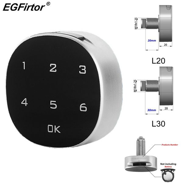 Cerradura de llave Pantalla táctil Digital Contraseña electrónica inteligente Seguridad de puertas Antirrobo Gabinete de madera Teclado Cajón Cerraduras de archivos de oficina 230830