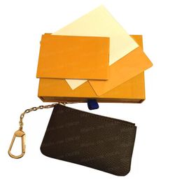 KEY POUCH Ontwerpers Mini Portemonnee Mode Dames Heren Sleutelhanger Ring Creditcardhouder Portemonnee Luxe Originele Doos Portefeuilles Portemonnee Crossbody Tas C89C89