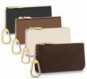 KEY POUCH Fashion Womens Mens Ring Titulaire de la carte de crédit Porte-monnaie Luxury Designers Mini Wallet Bag Sacs à main en cuir