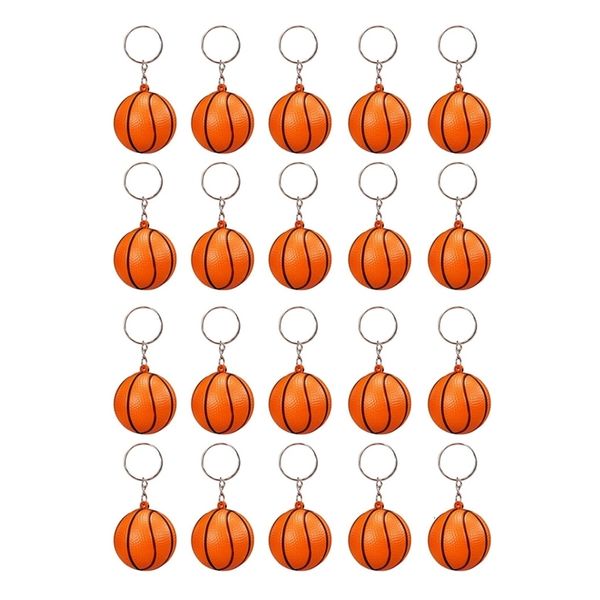 Porte-clés 20 Pack Basketball Ball Porte-clés Pour Party Favors Stress École Carnaval Récompense Sport Pièce Maîtresse 230612