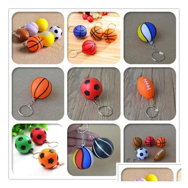 Anillos clave 20 piezas/lote Baloncesto PU Toycha