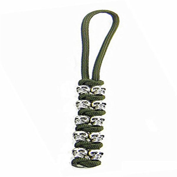 Porte-clés 550 Paracord Porte-clés Kl Couteau Longes Sier Alliage Skl Perles Keychain2574 Drop Delivery Jewelry Otqxt