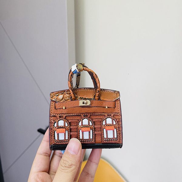 Porte-clés Porte-clés Adorable Tiny House Bag Charm - Décorez votre sac à dos 230614