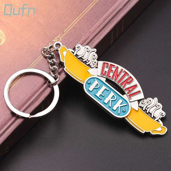 Porte-clés émission de télévision américaine amis porte-clés Central Perk café temps pendentif porte-clés pour meilleur ami voiture Keyrllavero bijoux cadeaux J240108