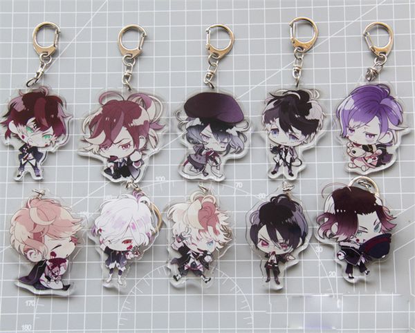 Animales clave Amantes de la diabolik Ayato Kanato Laito Shu Reiji Ruki Subaru Keychain Keyring Halloween Cospendia Juguete de Navidad 230802