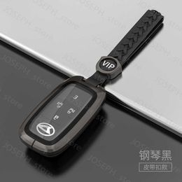 Key Rings Car Metal Silicone Key Case Cover Holder voor Daihatsu Rocky Tanto Toyota Rubber 2020 2 4 5Buttons Key Accessories J230413