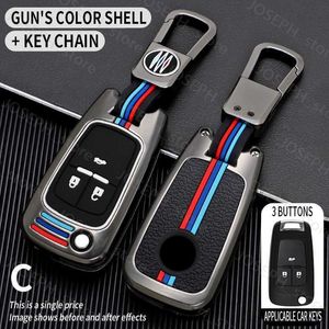 Llaveros Car Remote Key Case Cover Shell Fob para Buick para Chevrolet Cruze Aveo Trax Opel Astra Corsa Meriva Zafira Antara J Llavero J230413