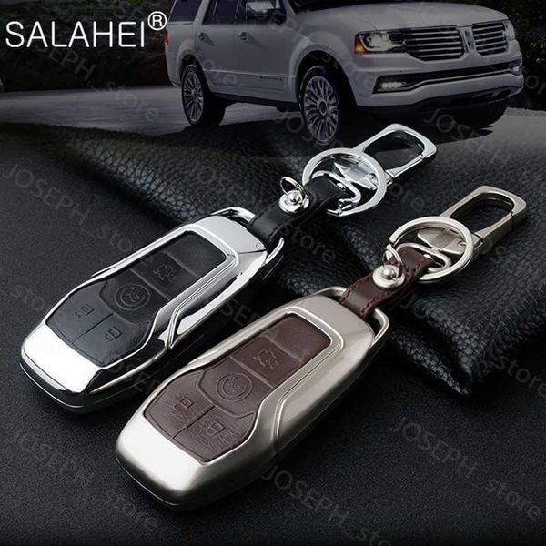 Porte-clés Car Styling Key Cover Case Porte-clés Protection Sac Pour Lincoln MKZ MKC MKX Pour Ford Fusion Mondeo Mustang F150 Edge Explorer J230413