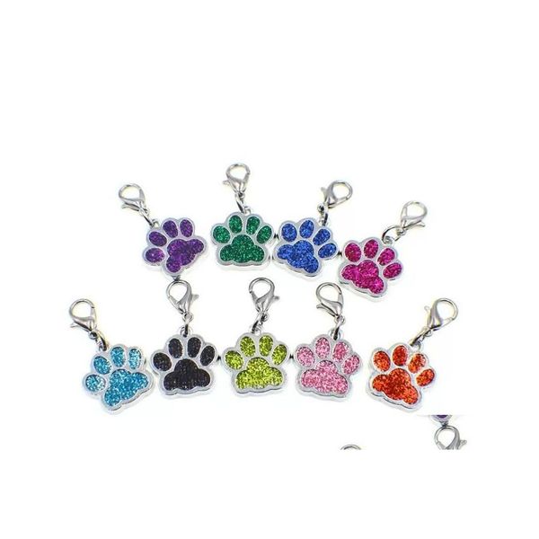 Llaveros de dibujos animados perro pata sier color llavero de moda para llaves de coche colgante mujer hombre joyería venta al por mayor entrega de gota dhhtd