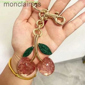 Belangrijkste ringen COA CHER KEY KEYCHAIN TAG CHARM Decoratie Accessoire Roze groene hoogwaardige luxe ontwerp 231218 2E4I