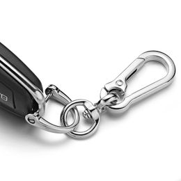 Key Rings Creative Metal Car Keyring Keychain Men's Key Chain Holder Hoogwaardige Horseshoe Buckle hangende sleutelringaccessoires K411