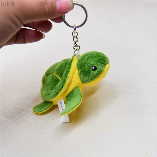 Llaveros Llavero de animal lindo con colgante de tortuga marina Dibujos animados de felpa suave para bolsa de coche Joyería Regalo para niños