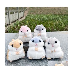 Porte-clés Mignon Doux En Peluche Dessin Animé Animal Porte-clés Petit Hamster Jouet Poupée Porte-clés En Peluche Souris Pendentif Chaîne Femmes Sac Charmes Trinke Dh9Yx