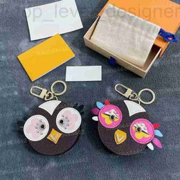 Key Rings Designer LVJIA Cartoon Old Flower Bird Zero Wallet Keychain Mini Creative Love Storage Bag Pendant 40kf