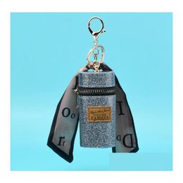 Key Rings Designer Mini Bag Silk Scarf Lipstick Aron Keychains Purse Pendant Car Keyring Chain For Women Drop Delivery Sieraden Dhtie Dhtie