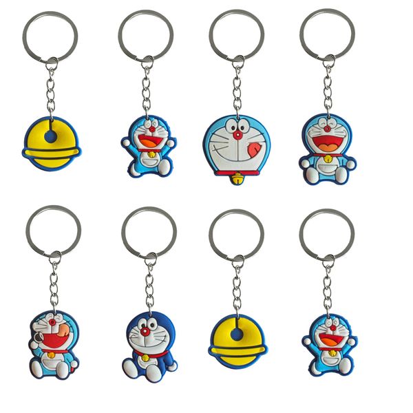 Anneaux clés Accessoires de chaîne de porte-clés Doraemon pour sac à main et cadeau de voiture Gift Valentin Journais Cool Hackpacks Boys Boys Keyring S otqe0