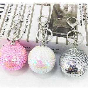 Porte-clés Fantaisie Fantaisie Nouvelle Boule Ronde Paillettes À La Main Saint Valentin Cadeau Sac Porte-clés Accessoires Llaveros para mujer G230526