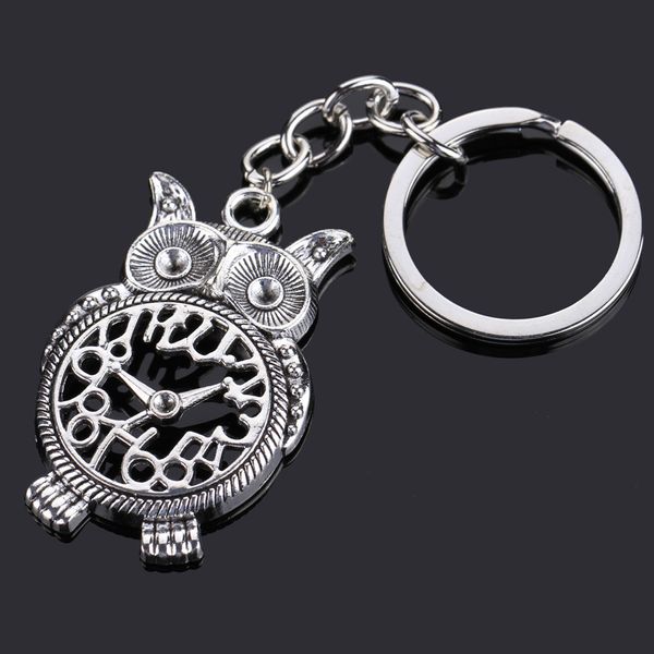 Anneaux cl￩s Bag de mode hommes femmes Keychain Gift For Friends Owl Watch Time Car Key Chain Thanking Original Gifts Wholesale
