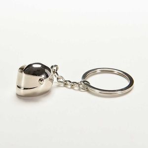 Key Rings Fashion Creative Motorcycle Bicycle Casque Keyring Keyfob Key Holder Key Chain Ring Hoge kwaliteit Nieuwe 3D -helmsleutelhanger R230311