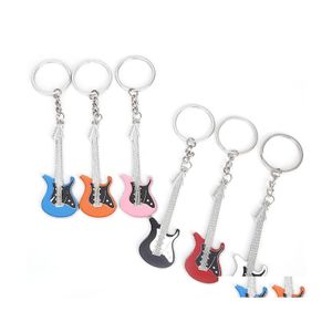 Key ringen mode sieraden accessoires gitaar ring muziekinstrumenten sleutels buckle originaliteit hanger ornamenten sleutelhangers metaal me dhqd0