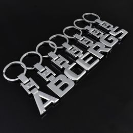 Sleutelringen voor Mercedes Benz A B C E S R G 3D Letters Badge Auto Sleutelhanger Metalen Sleutelhangers Sleutelhanger Sleutelhanger Ringen