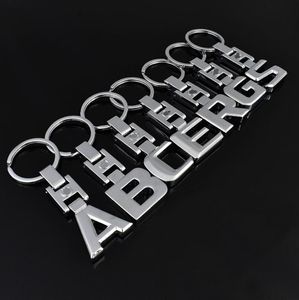 Anneaux clés pour Mercedes Benz A B C E S R G 3D Lettres Badge Car Keychain Metal Kechains Keyring Key Chaid Chain Rings6846750