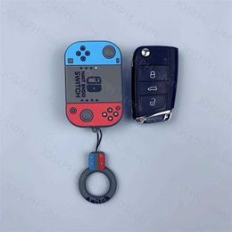 Key Rings Game Console Style for Volkswagen VW Golf 7 GTI MK7 Touran Skoda Octavia Seat Leon Car Flip Key Case Cover Protector Keychain J230413