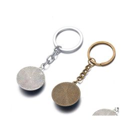 Key Rings Glass Cabochon Gold van Life Life Metal Keychain Holder Handtas Hangt Mode -sieraden Will en Sandy C3 Drop Delivery DHRSP