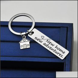 Sleutelringen Sieraden Home Adventures Behuizing en Onroerend goed Company Gift Ketting H4 DROP LEVERING 2021 BTQYM