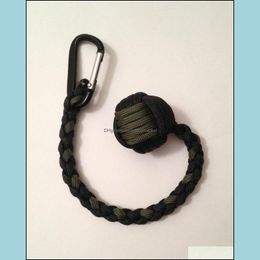 Porte-clés Bijoux Monkey Fist Keychain 1" Steel Ball Self Defense, 550 Paracord Handcrafted In China! Drop Delivery 2021 Pv6Bq