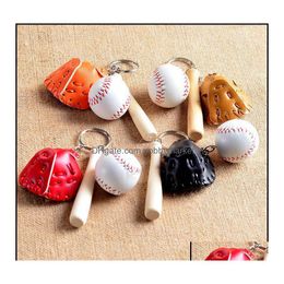 Key ringen sieraden promotie geschenken simatie honkbal keten lederen softbal sport sleutelhanging groothandel spot drop levering 2021 8w3fy dhyt2